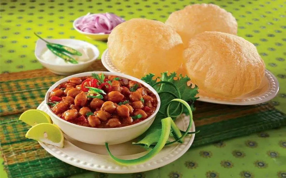 Menu 8 chole_bhature food